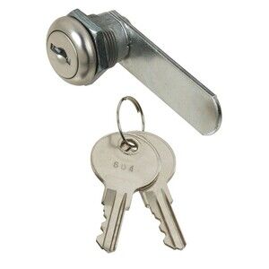 National Hardware Keyed Door/Drawer 1/2” Utility Cam Lock Chrome Steel N185-280